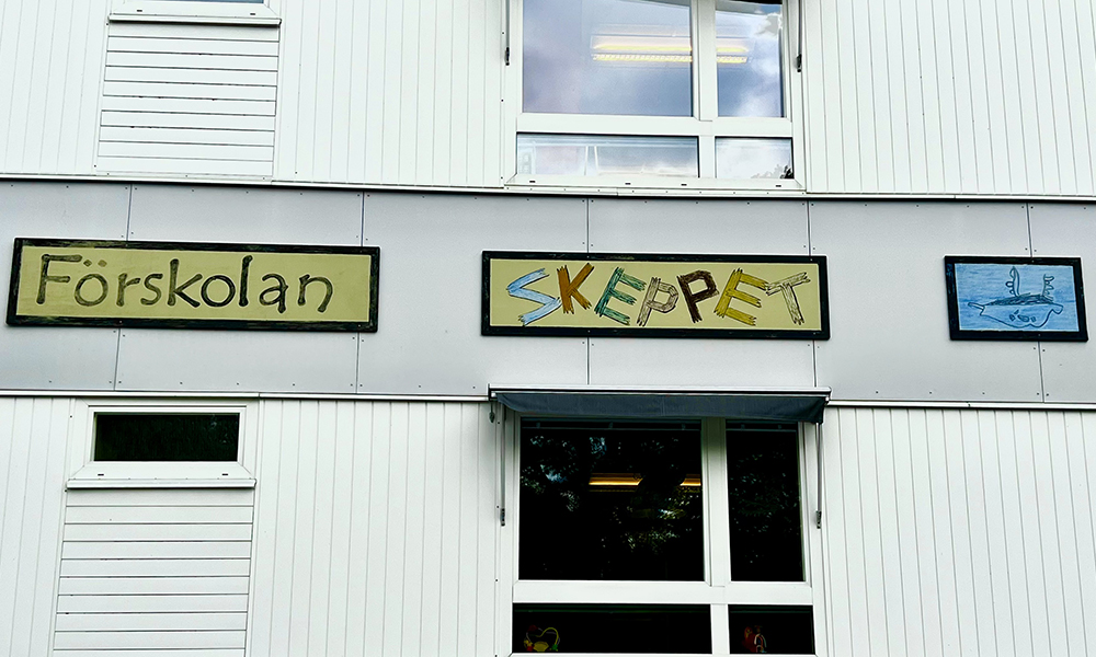 Förskolan skeppets fasad.