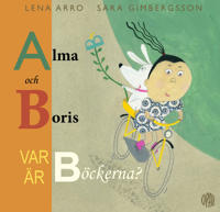 Bokomslag med flicka som cyklar med en hund på pakethållaren.
